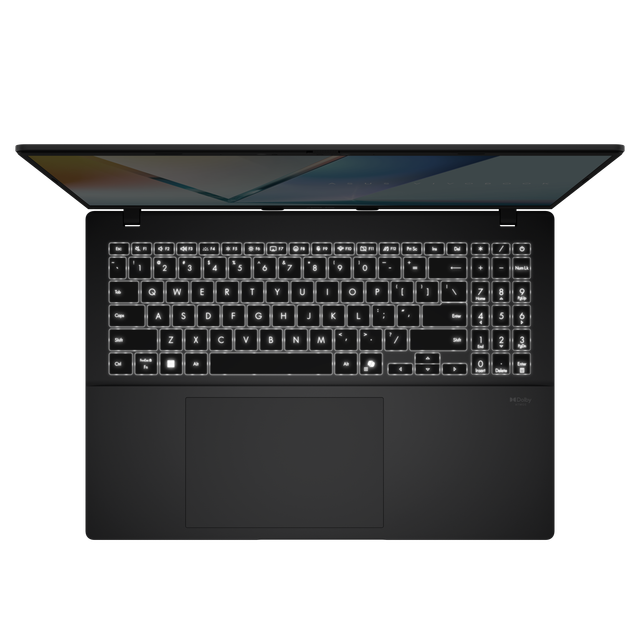 ASUS Vivobook S16_S3607QA_Product photo_2G_Matte Gray_09_Backlit